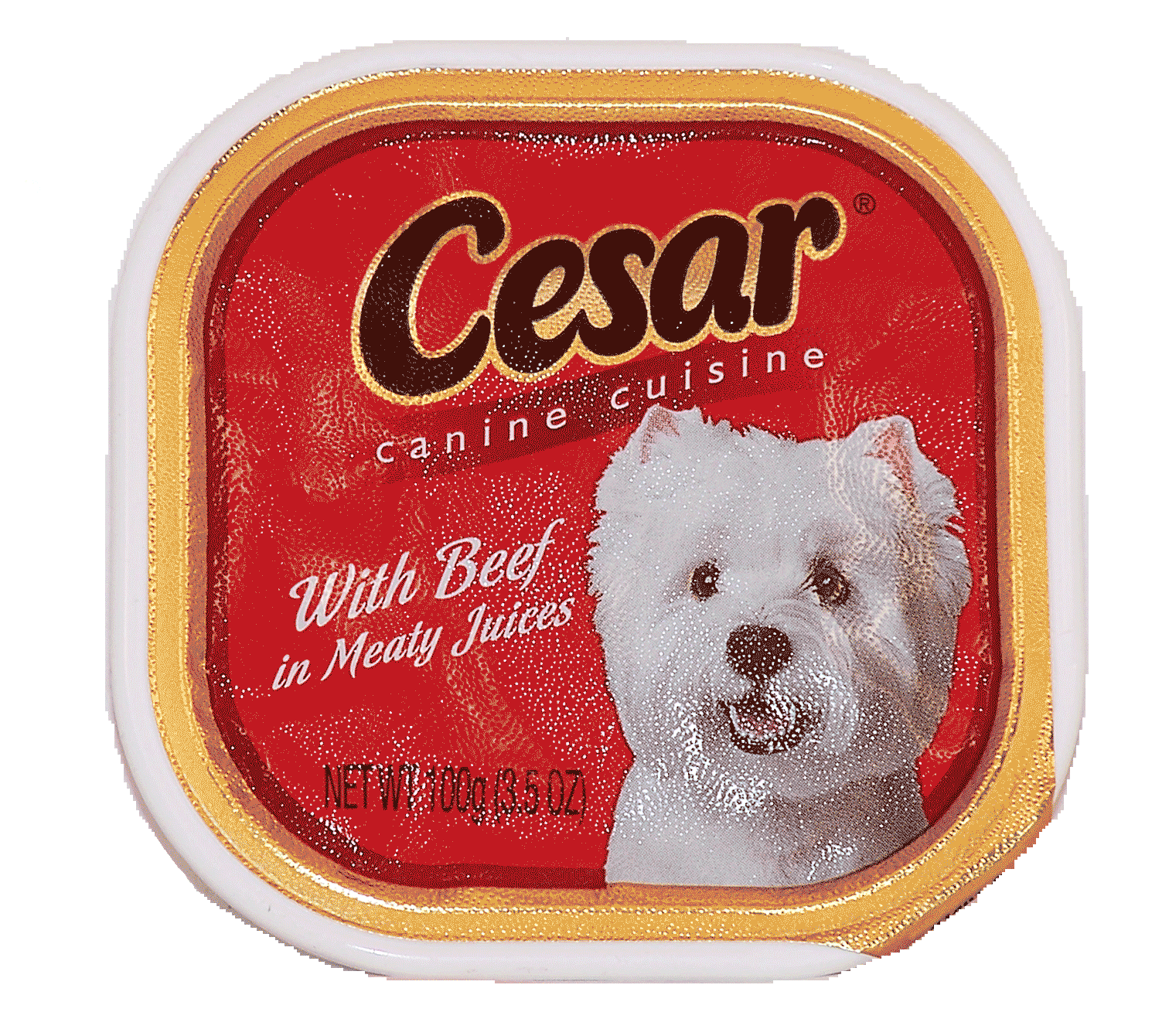 Cesar  dog food with beef in meaty juices Full-Size Picture